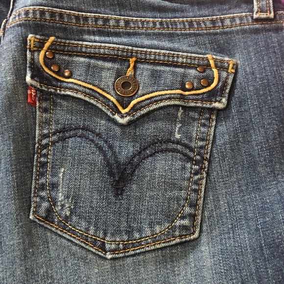 Levi's Boot Cut 515 Jeans Womens Size 8 S/C Denim Distressed Blue. - Picture 8 of 8